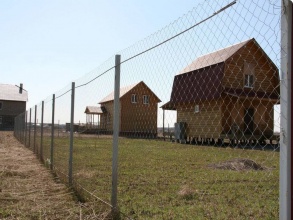 Забор из сетки рабицы в натяг с протяжкой арматуры 150 метров фото в Реутове