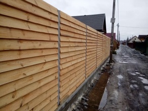 Деревянный забор елочка 150 метров фото в Реутове