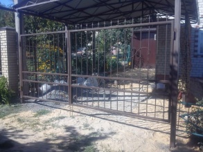 Решетчатые ворота распашные - пример 12 фото в Реутове